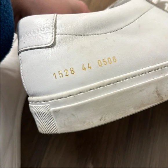 Common Projects Men's Achilles Leather Low-Top Sneakers, White 44EU/11US